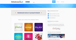 Desktop Screenshot of doladowanie.pl