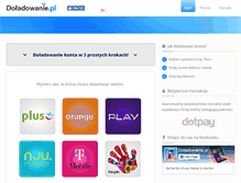 Tablet Screenshot of doladowanie.pl